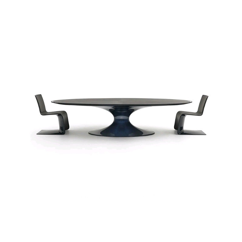 Italian marble dining table and chair combination home rectangular tablecloth Gadi designer high-end light luxury slate round table