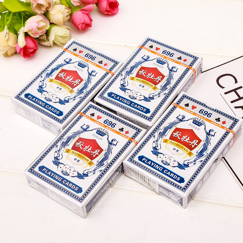 Autumn Peony Park Cards Positive Color Thickened Playing Cards Entertainment Playing Cards Landlord Double Buckle Playing Cards Manufacturer Wholesale