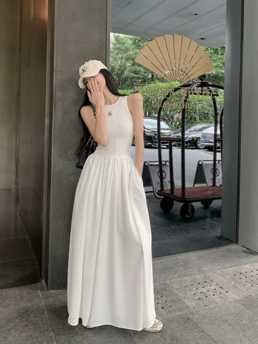 Real photos and real prices Chic vest long skirt Cold style high-end dress