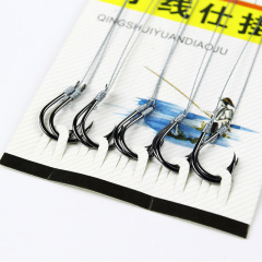 Finished fish hook Iseni Dali horse thread nylon thread finished fish hook double hook hanging five sets of fishing gear