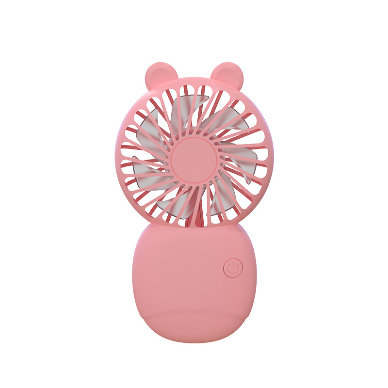 Small fan gift with LOGO mini portable handheld small fan usb rechargeable cute pet pocket small fan