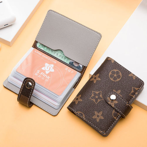 Fashionable men's and women's card holders, anti-degaussing card holders, men's ultra-thin, exquisite, large-capacity, multi-card slot card holder card holders