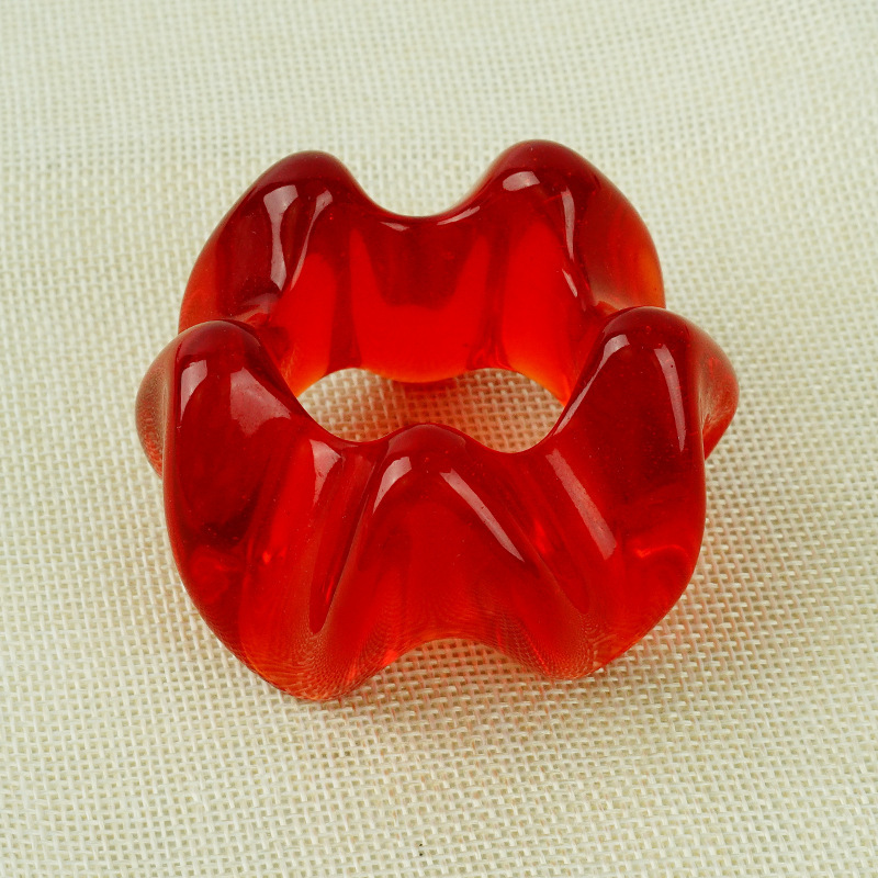 Pentagram shaped resin beeswax massage stick manufacturer wholesale pink transparent red massage stick can be customized
