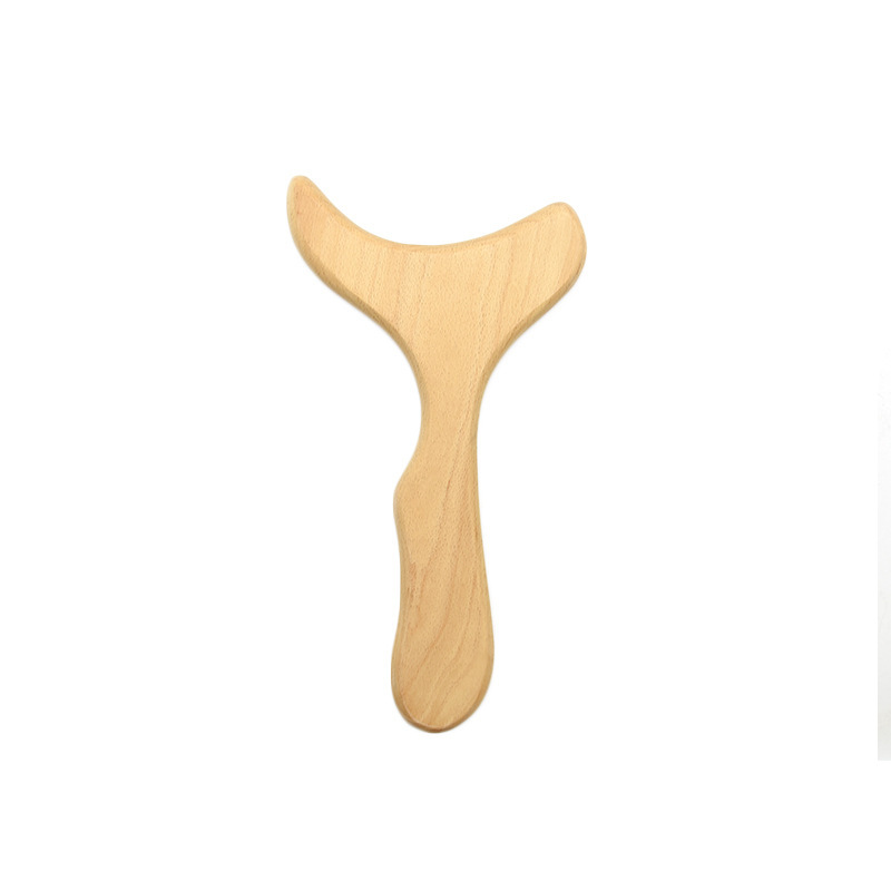Beech wood fishtail scraping board for whole body, large size, leg acupoint massage, meridian back massage, Amazon