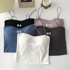 Actual shot of beautiful back underwear, versatile camisole with breast pads, all-in-one bra and underwear