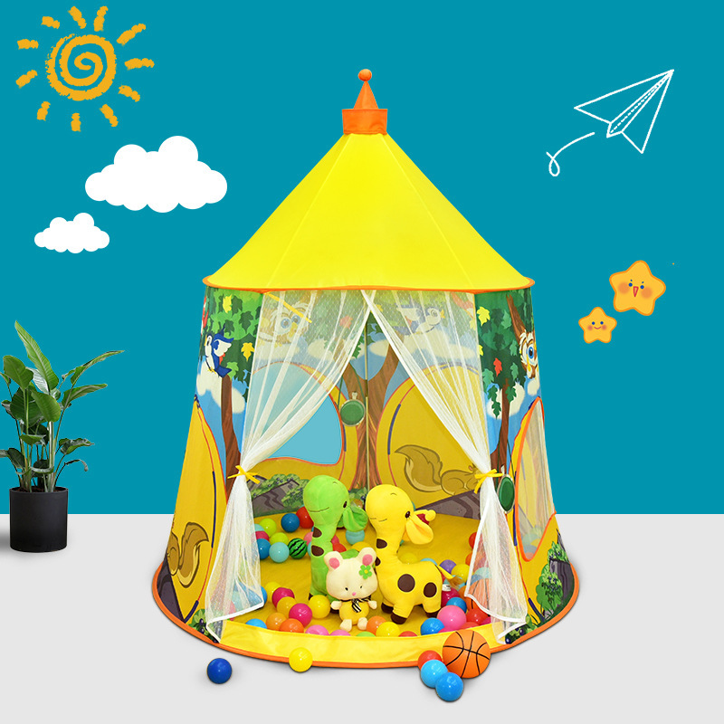 Cross-border new children's tent owl yurt cartoon animal indoor game castle princess toy house