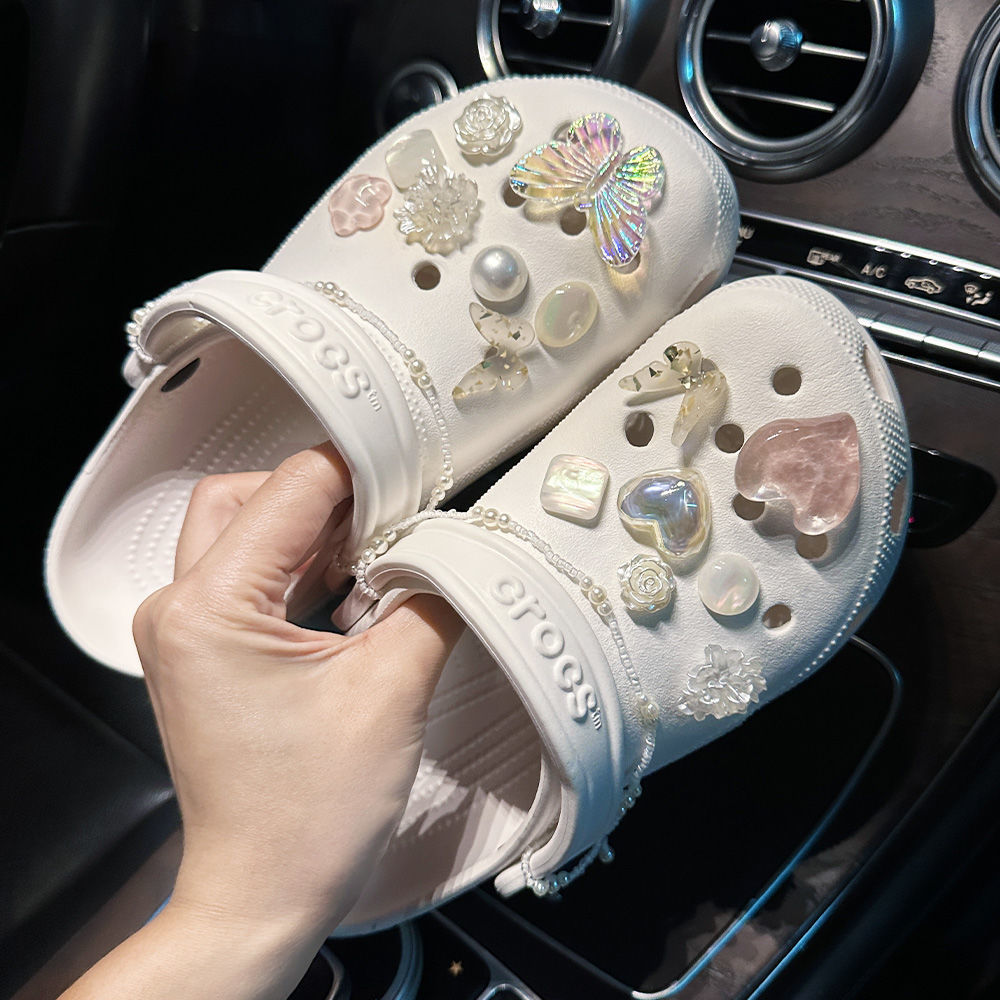 Crocs shoe buckle jelly series diy three-dimensional shoe flower decoration little red book same style fairy creative universal accessories