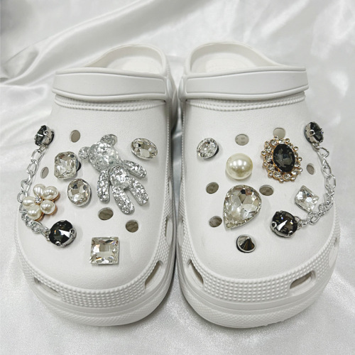 [Stick and ship] Cross-border Crocs Shoe Accessories Accessories Shoe Flower Decorative Buckle Shoe Buckle Set Detachable DIY