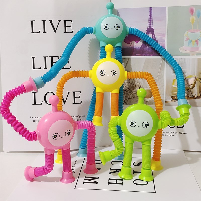 Eggboy Stretch Tube Luminous Stretch Tube Telescopic Tube Children's Educational and Creative Decompression Toy Children's Gift