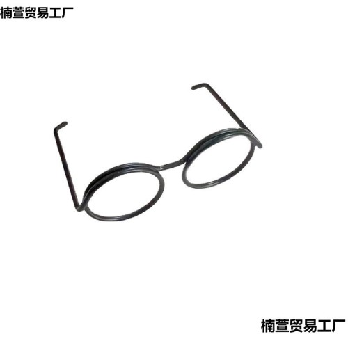 Centimeter wire black mini glasses confused doll small eye frame twist stick puppy bear accessories