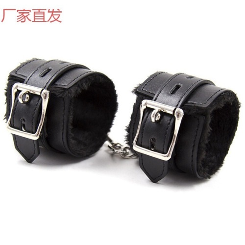 Sexy leather handcuffs SM props shackles and eye masks toy shackles adult products binding bracelets female restraint S