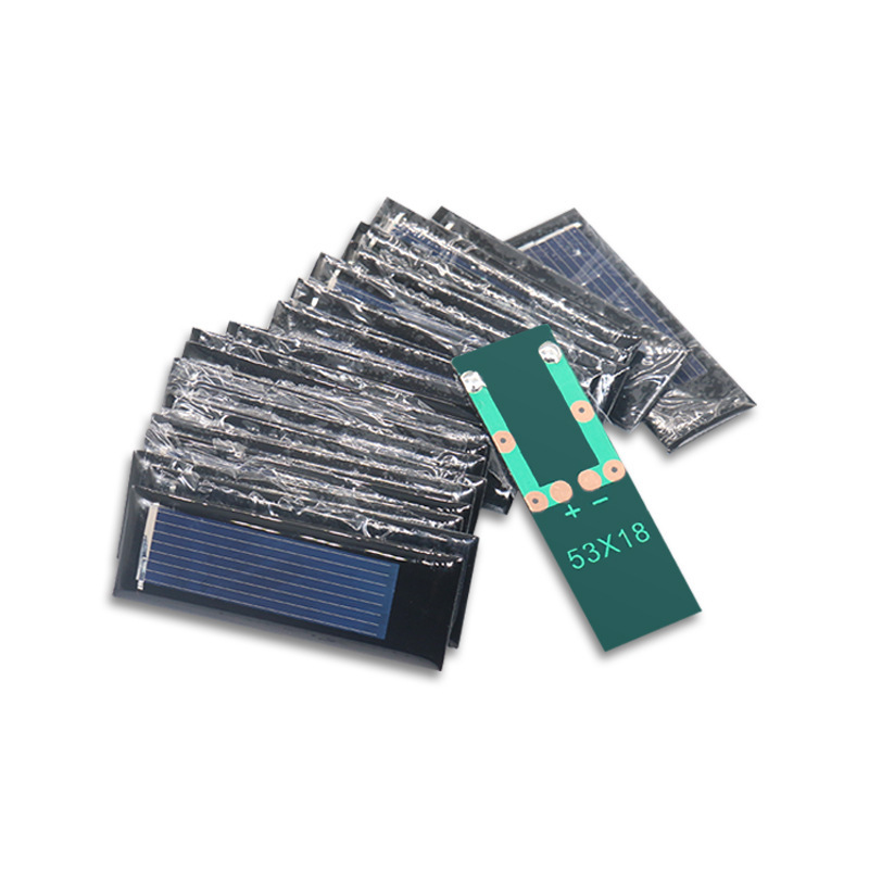 AK Solar Epoxy Board PCB Bottom Panel Battery Assembly 53*18 1V 150MA Outdoor Power Generation and Charging