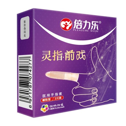 LES-D medical finger cots floating point 2 pack foreplay female buckle condoms to prevent sexually transmitted diseases