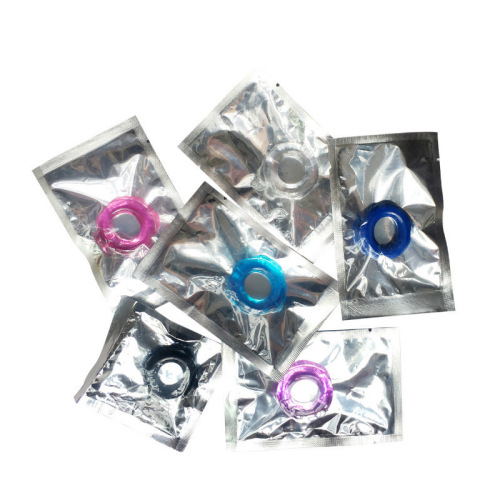 Male penis locking sperm ring, sun ring, adult sex products, fun JJ wolf teeth ring, couple's sexual intercourse, aluminum plastic bag