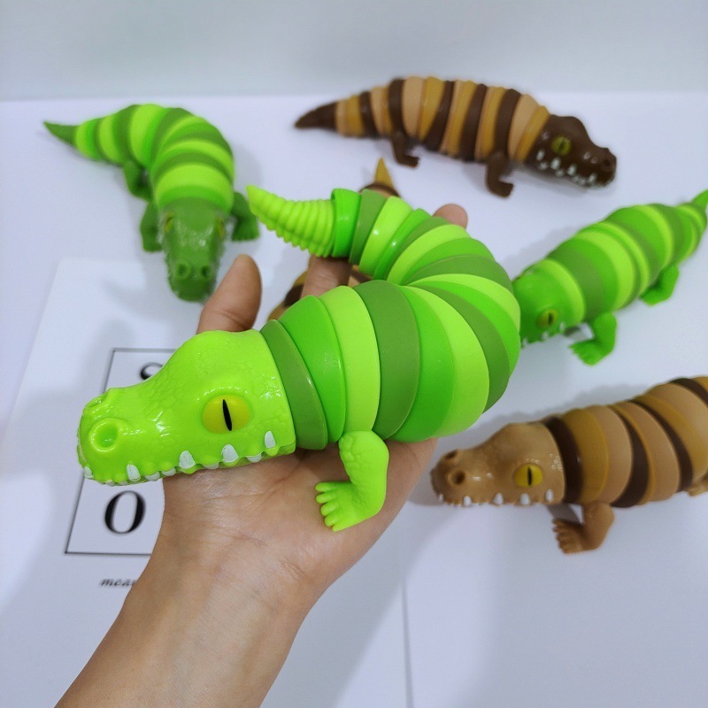 Cross-border crocodile caterpillar glowing slug children's interactive decompression toys children's gifts must-have for street stalls
