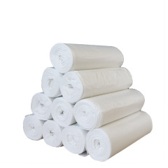 Factory direct supply thickened white flat mouth biodegradable garbage bags