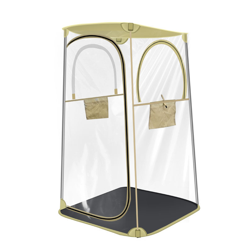 Outdoor fishing tent, rainproof, breathable, warm, anti-mosquito, ball watching, portable single-person transparent PVC four-sided tent