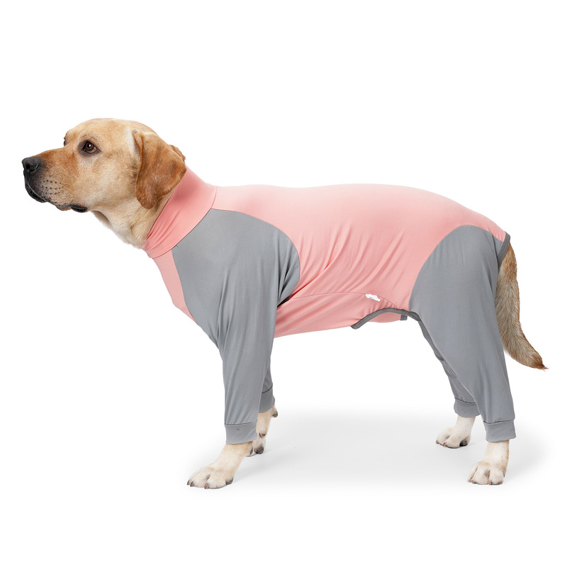 Dog four-season home clothing, protective clothing, large dog clothing, four-legged clothing, anti-shedding dog sterilization post-surgery clothing