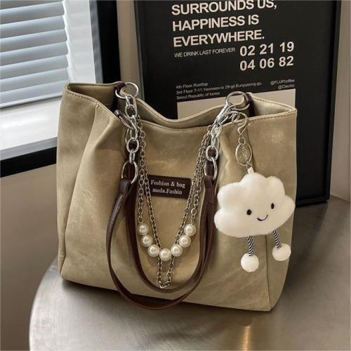 Korean style student class bag for women 2024 new simple fashion versatile shoulder bag large capacity commuter tote bag