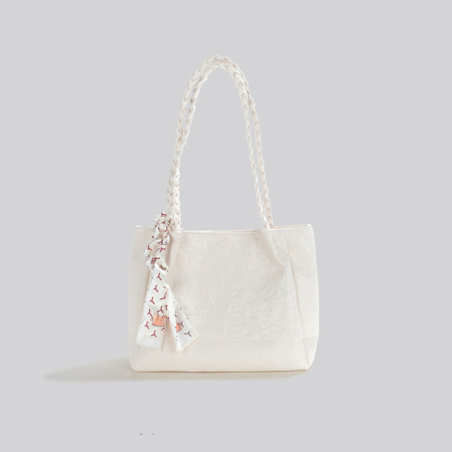 Autumn and winter small fresh commuter tote bag high-end large-capacity large bag female college student class shoulder bag female