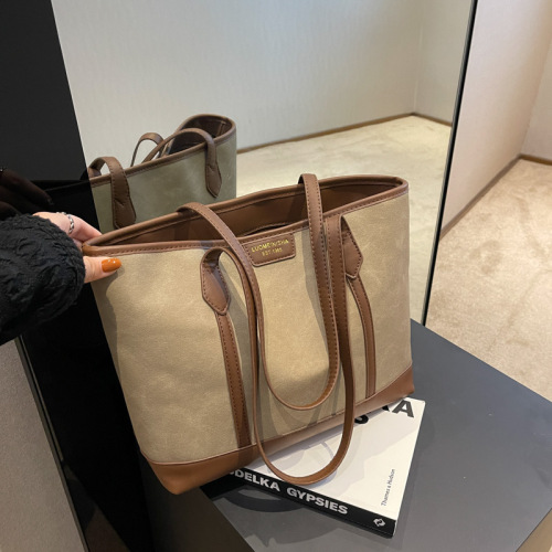 Large-capacity bag women's new fashionable shoulder bag autumn versatile work commuting women's bag tote bag