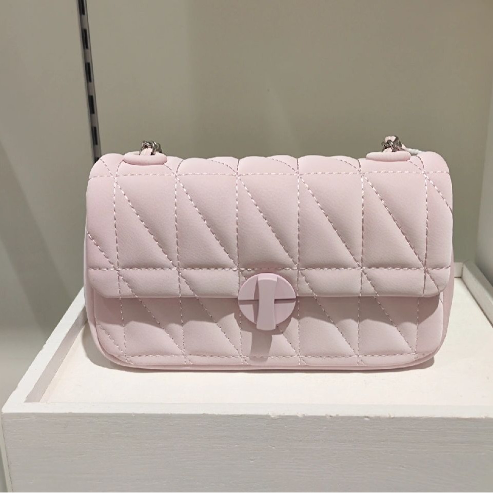 2024 spring and summer new high-end textured small bag women's rhombus chain shoulder armpit bag versatile crossbody small square bag