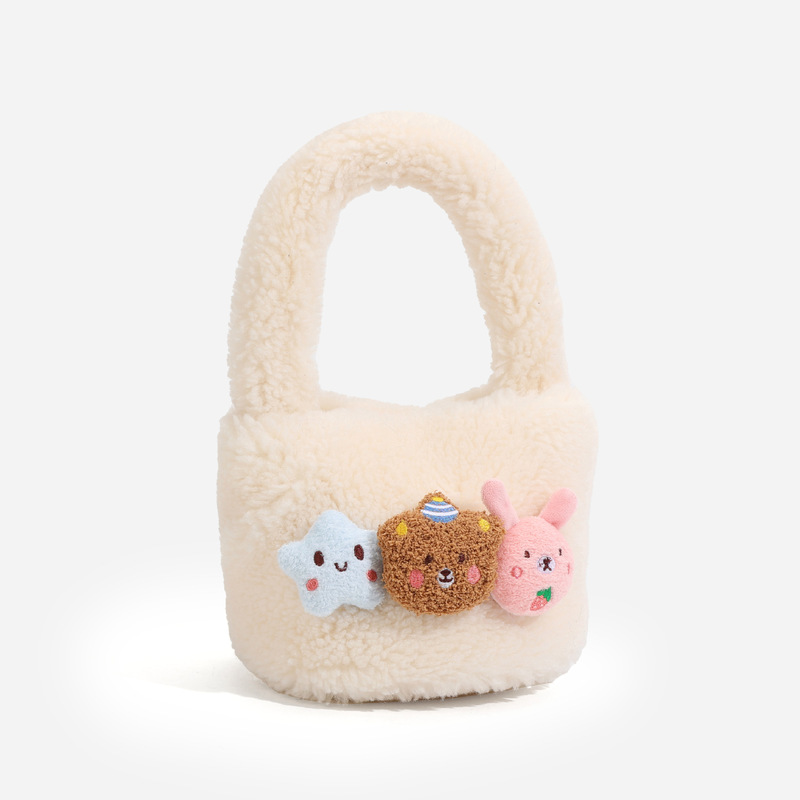 Autumn and winter nylon new plush women's fashion niche support urban tote bag bag for women