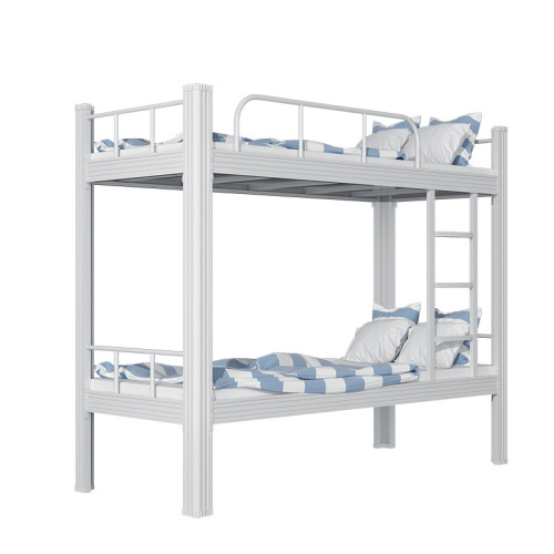 Factory wholesale bunk bed student dormitory apartment bed iron frame bed steel bunk bed thickened high and low bed