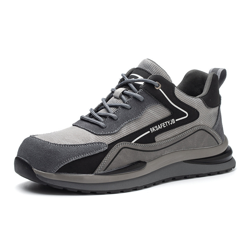 New breathable labor protection shoes for men wholesale wear-resistant shoes Four seasons labor protection shoes anti-smash and puncture-proof construction site labor shoes