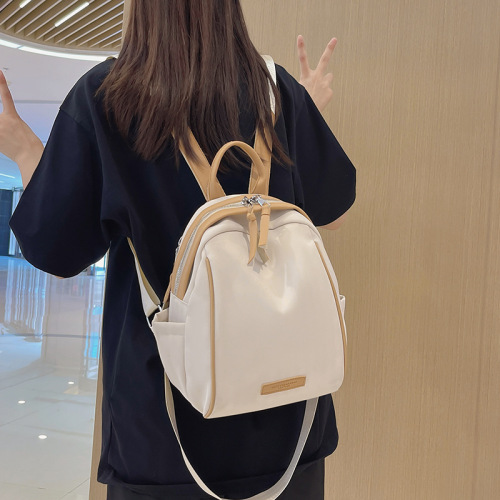 Korean style simple women's backpack new Oxford cloth versatile texture casual backpack trendy women's bag