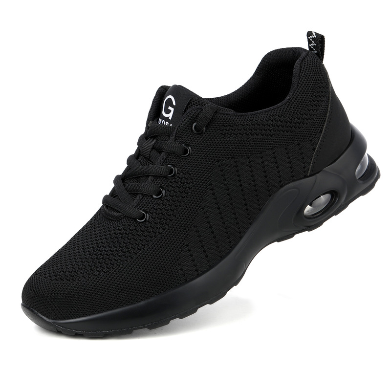 Cross-border labor protection shoes, anti-smash, anti-puncture, lightweight air cushion, shock absorption, comfortable and safe, four-season protective shoes for men wholesale