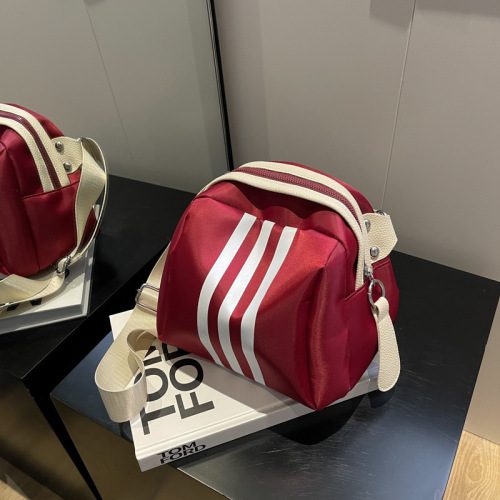 Summer striped nylon cloth turtle bag shell bag trendy crossbody bag casual large capacity casual trendy small bag