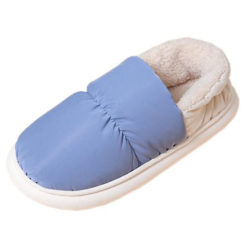 Cotton slippers for women, winter outer wear bags, coconut-stomping feeling, Internet celebrity home warm thick-soled cotton shoes for pregnant women and postpartum period, men's