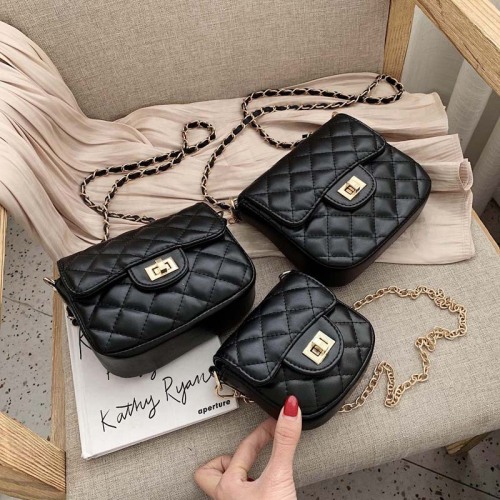 Internet celebrity small bag for women 2024 popular new style Korean version single shoulder versatile diagonal cross ins fashion rhombus chain bag