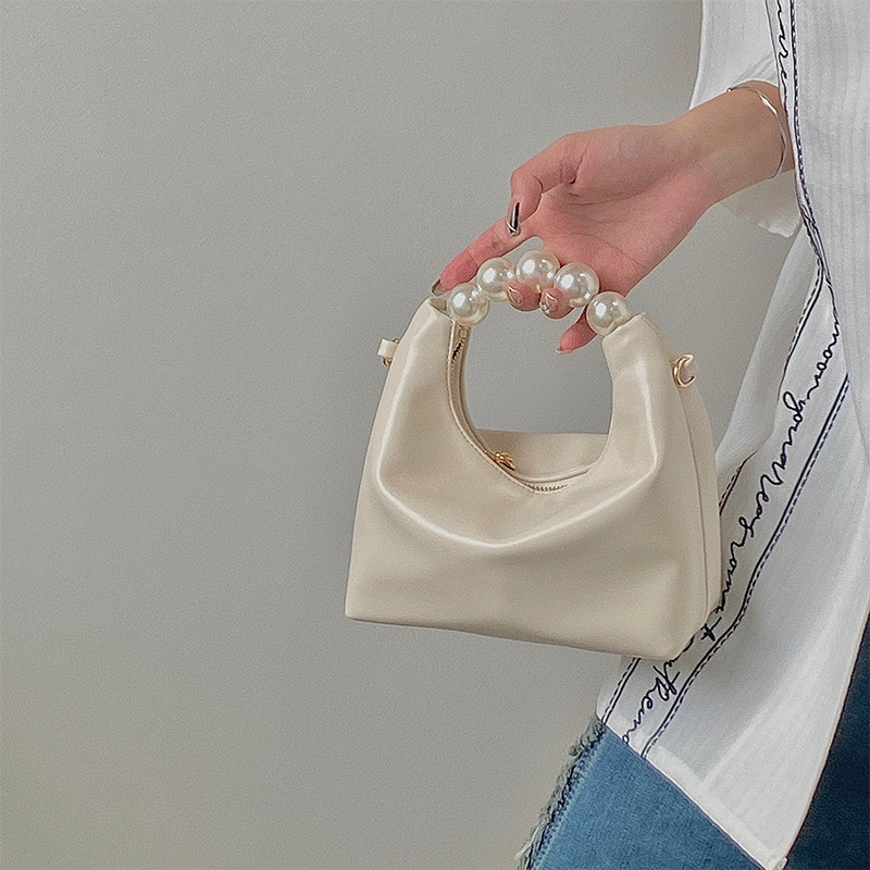 Small bag high-end pearl handbag women's 2023 new mini chain one-shoulder cross-body small bag dumpling bag