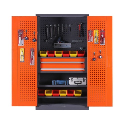 Heavy-duty tool cabinet hardware iron tool box factory auto repair workshop multi-functional mobile storage cabinet