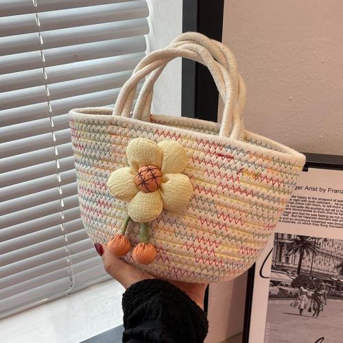 Bag new style women's summer handbag women's bag niche design casual woven bag cotton rope