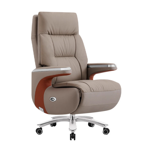 Electric boss chair, comfortable reclining executive chair, lunch break leather office seat, home computer chair, ergonomic chair