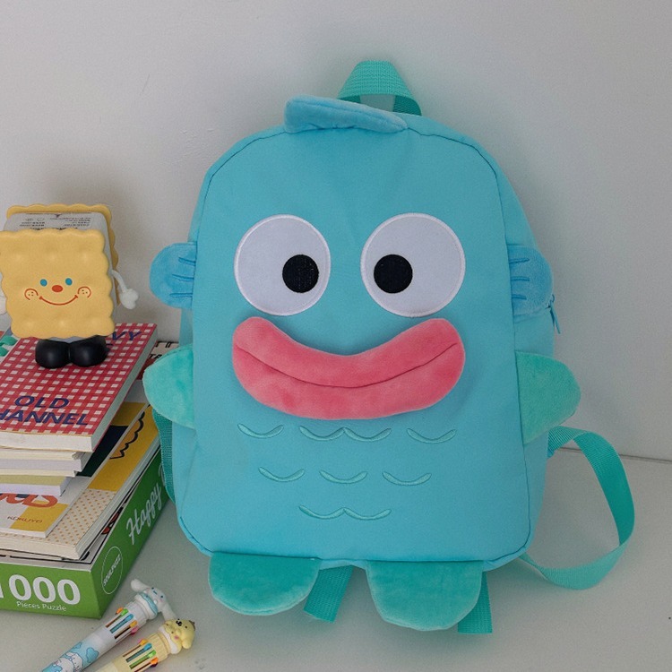 New clown fish backpack three-dimensional versatile ugly big mouth cartoon funny large capacity student school bag