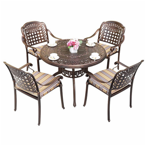 Outdoor tables and chairs cast aluminum home villa yard courtyard garden layout leisure outdoor tables and chairs cast aluminum leisure combination