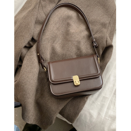 Bag women's new winter retro armpit bag niche texture versatile ins crossbody bag small square bag