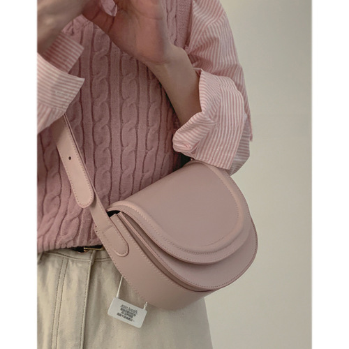 Spring fashion small bag for women, new Korean style saddle bag, versatile shoulder crossbody bag, niche armpit bag