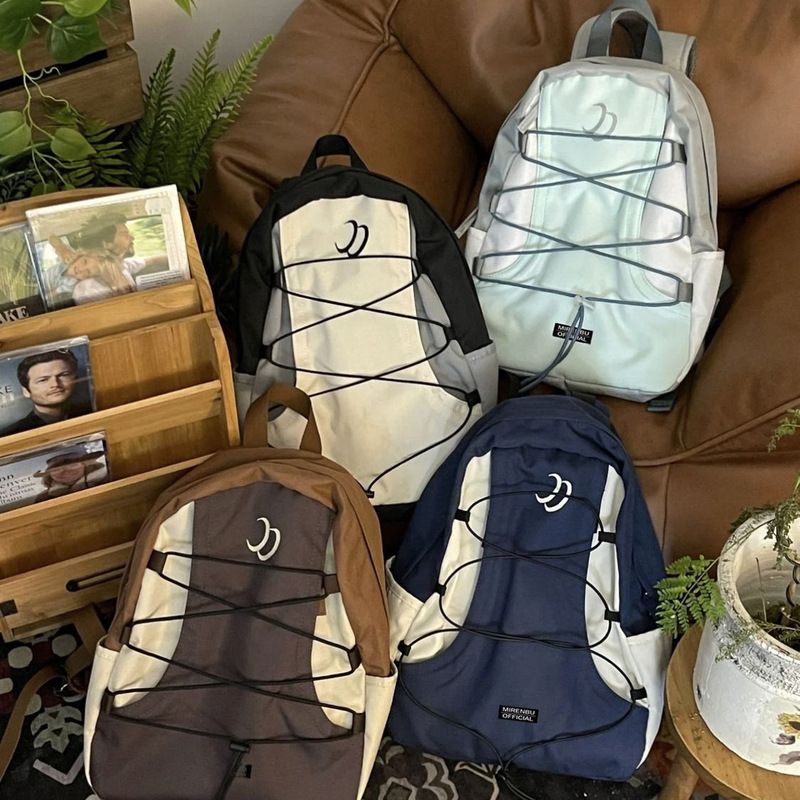 Charming cloth color matching backpack mountaineering sports small bag outdoor travel backpack travel student school bag