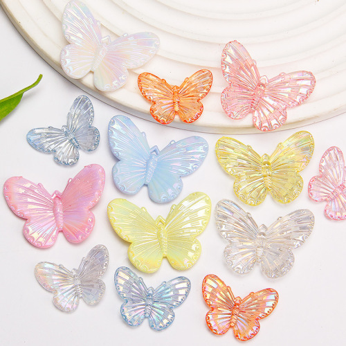 Super fairy AB fantasy three-dimensional butterfly cream glue accessories mobile phone case handmade diy material hairpin hair accessories