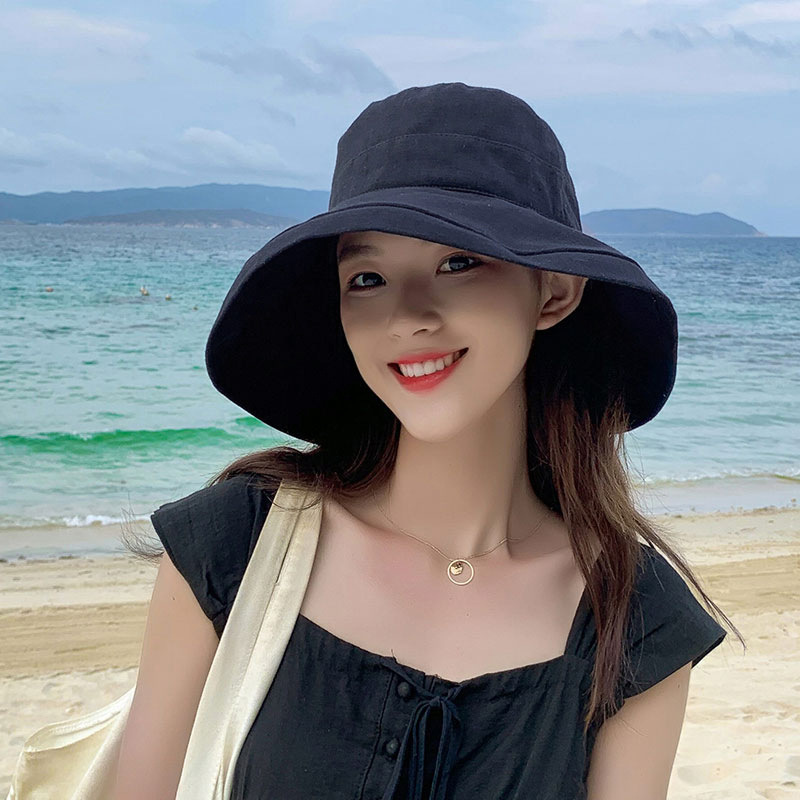 Japanese fisherman hat sun hat women's face-covering sun protection versatile anti-UV large brim Korean style large brim hat sun hat