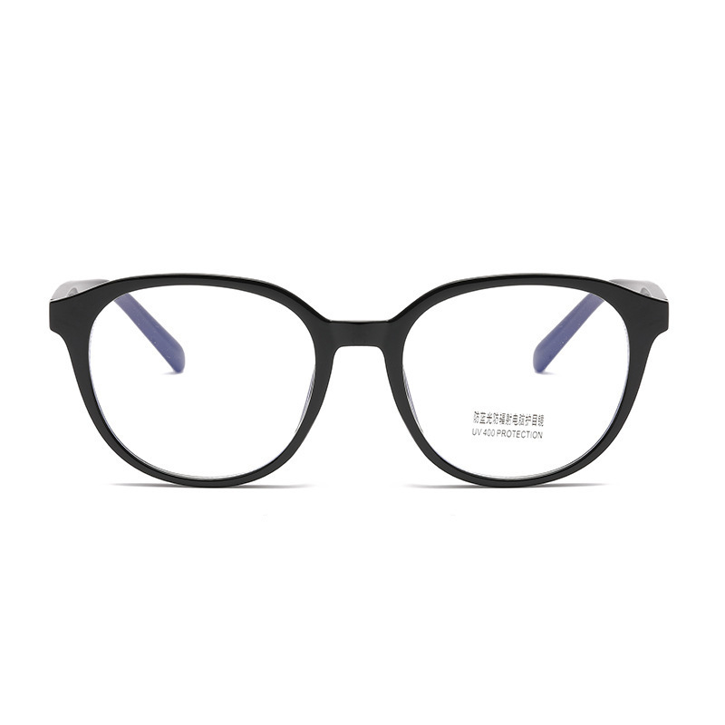 Xiaohongshu's same style square frame rice nails black frame glasses plain anti-blue light glasses men's and women's myopia glasses frames wholesale