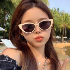 Fashionable and high-end versatile sunglasses for men pink cat-eye sunglasses for women brown glasses