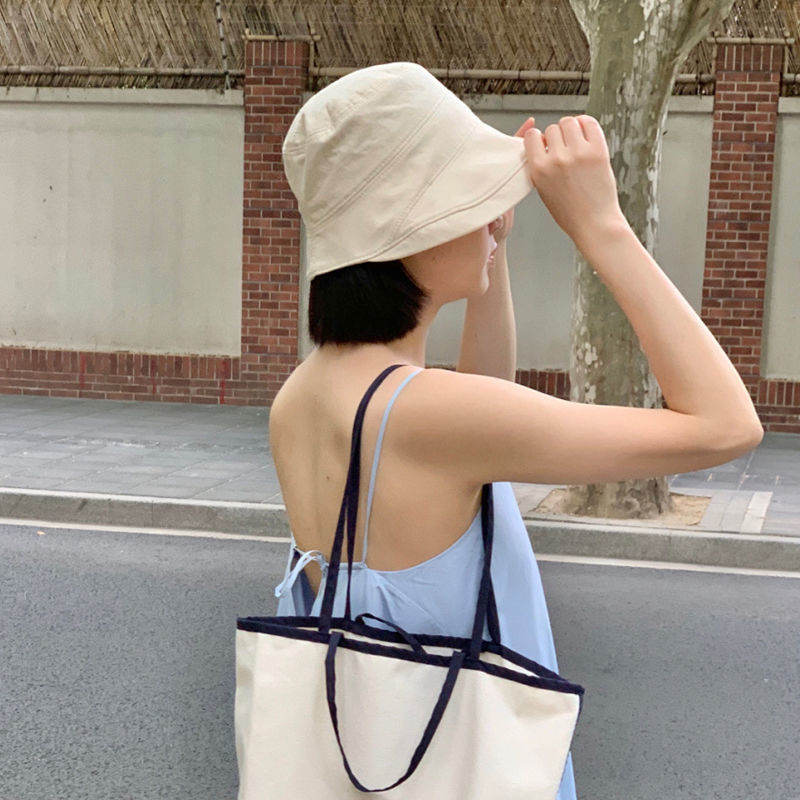 Internet celebrity Japanese fisherman hat women's summer sun protection hat anti-UV large brim sunshade hat women's Korean version trendy