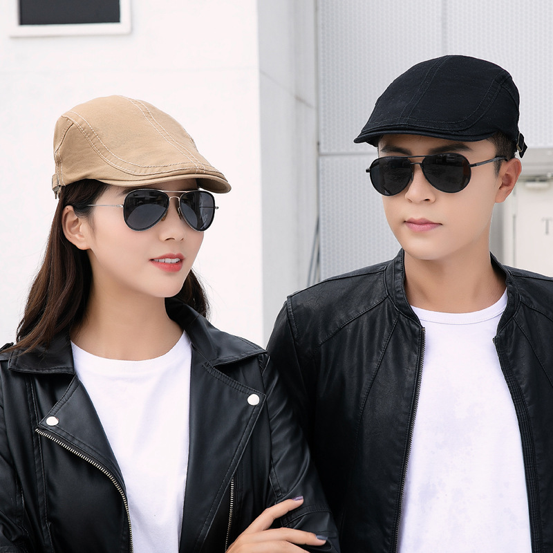 Retro painter hat, fashionable spring and autumn beret for men and women, artistic style forward hat, new trendy British street style