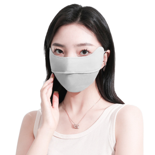 Nylon eye protection sun protection mask summer three-dimensional gradient breathable anti-UV ice silk face mask for men and women